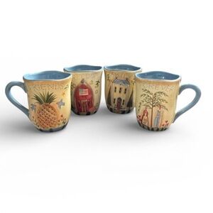 Susan Winget Cracker Barrel Old Country Store Simple Heart Collection Mugs